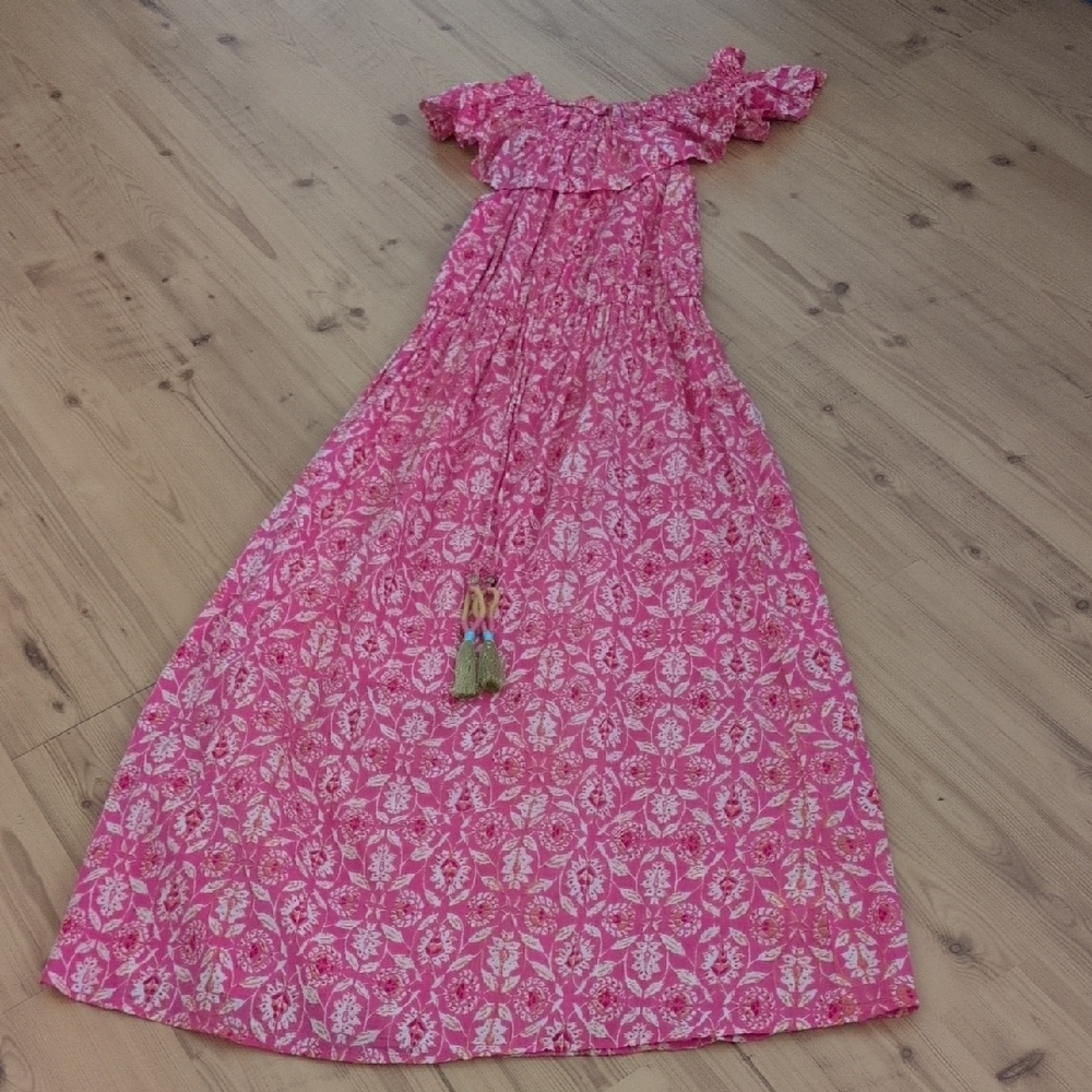 Elegant Pink Floral Dress